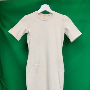 Simon Miller White Midi Dress Stained Size S